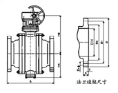 Q347Y Turbine Fixed Ball Valve structural diagram