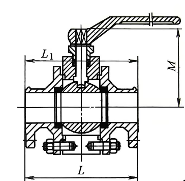 High-pressure floating ball valve