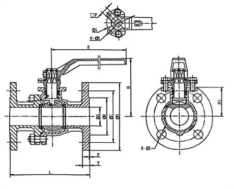 High-pressure floating ball valve