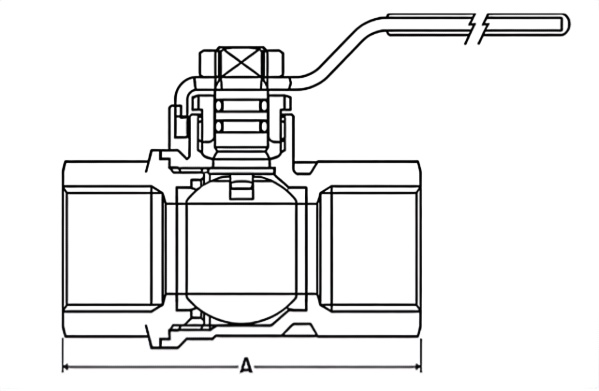 High-pressure floating ball valve
